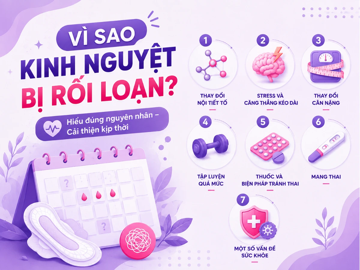Các nguyên nhân thường gặp gây rối loạn kinh nguyệt