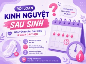 Rối loạn kinh nguyệt sau sinh và những thay đổi thường gặp