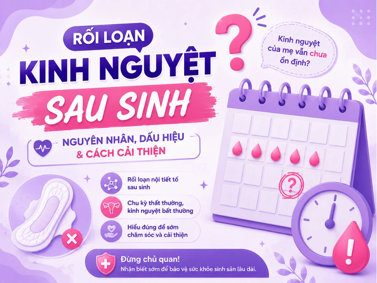 Rối loạn kinh nguyệt sau sinh và những thay đổi thường gặp